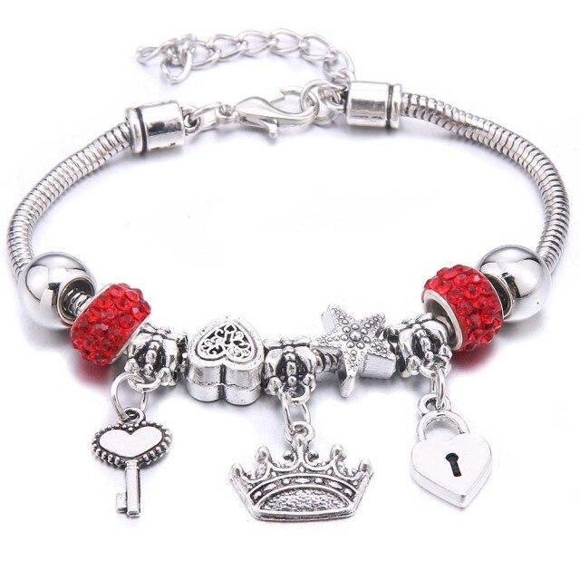 6-colors Crystal Beads Elephant beading Charm Bracelet & Bangles Jewelry - The Jewellery Supermarket