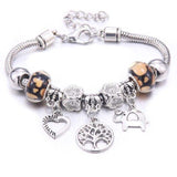 6-colors Crystal Beads Elephant beading Charm Bracelet & Bangles Jewelry - The Jewellery Supermarket