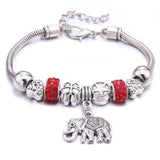 6-colors Crystal Beads Elephant beading Charm Bracelet & Bangles Jewelry - The Jewellery Supermarket