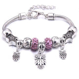 6-colors Crystal Beads Elephant beading Charm Bracelet & Bangles Jewelry - The Jewellery Supermarket