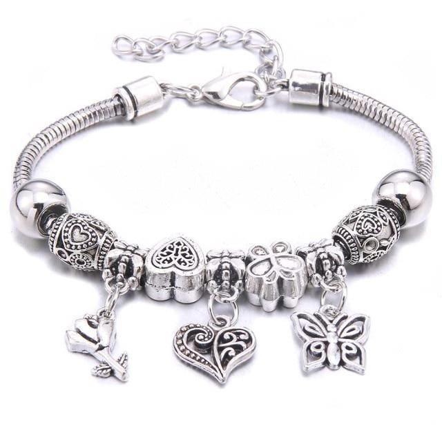 6-colors Crystal Beads Elephant beading Charm Bracelet & Bangles Jewelry - The Jewellery Supermarket