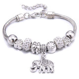 6-colors Crystal Beads Elephant beading Charm Bracelet & Bangles Jewelry - The Jewellery Supermarket