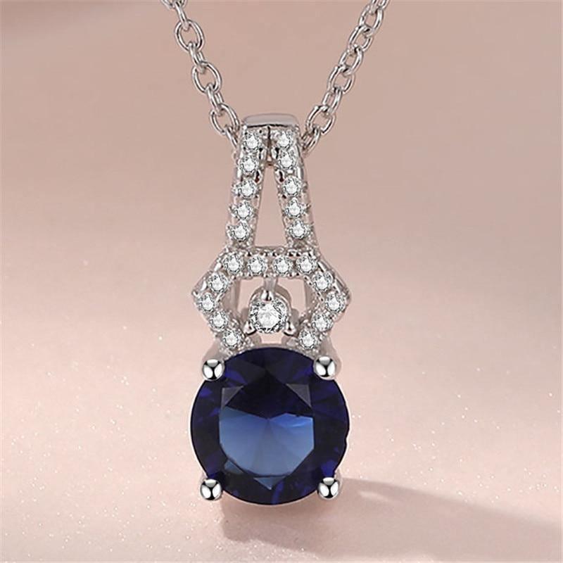 925 Silver AAA+ Cubic Zirconia Diamonds Colourful Fine Jewelry Pendants For Women - The Jewellery Supermarket