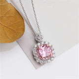 925 Silver AAA+ Cubic Zirconia Diamonds Colourful Fine Jewelry Pendants For Women - The Jewellery Supermarket