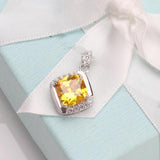 925 Silver AAA+ Cubic Zirconia Diamonds Colourful Fine Jewelry Pendants For Women - The Jewellery Supermarket