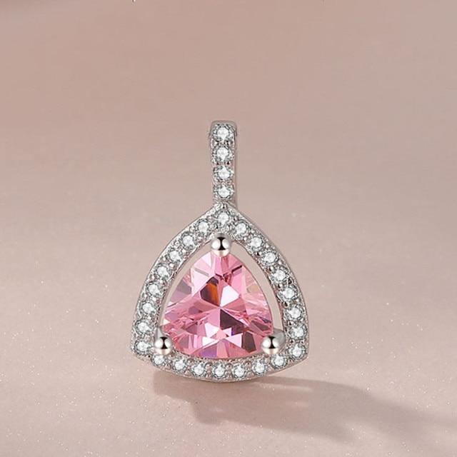 925 Silver AAA+ Cubic Zirconia Diamonds Colourful Fine Jewelry Pendants For Women - The Jewellery Supermarket