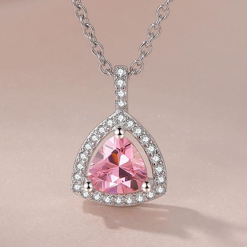 925 Silver AAA+ Cubic Zirconia Diamonds Colourful Fine Jewelry Pendants For Women - The Jewellery Supermarket