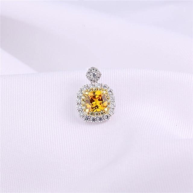 925 Silver AAA+ Cubic Zirconia Diamonds Colourful Fine Jewelry Pendants For Women - The Jewellery Supermarket
