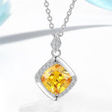 925 Silver AAA+ Cubic Zirconia Diamonds Colourful Fine Jewelry Pendants For Women - The Jewellery Supermarket