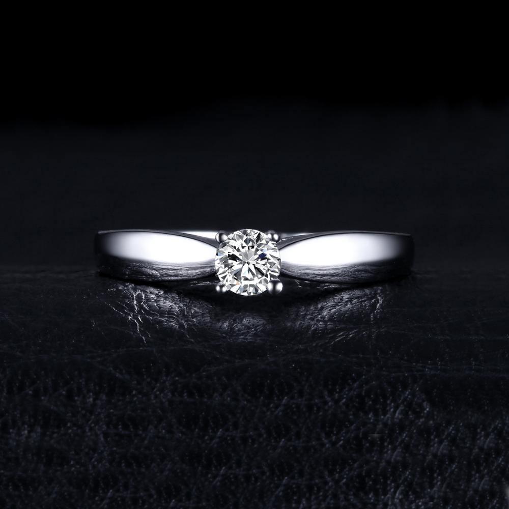 925 Sterling Silver AAA+ Quality CZ Solitaire Engagement Ring- Best Online Prices by Jewellery Supermarket - The Jewellery Supermarket
