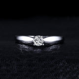 925 Sterling Silver AAA+ Quality CZ Solitaire Engagement Ring- Best Online Prices by Jewellery Supermarket
