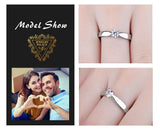 925 Sterling Silver AAA+ Quality CZ Solitaire Engagement Ring- Best Online Prices by Jewellery Supermarket - The Jewellery Supermarket