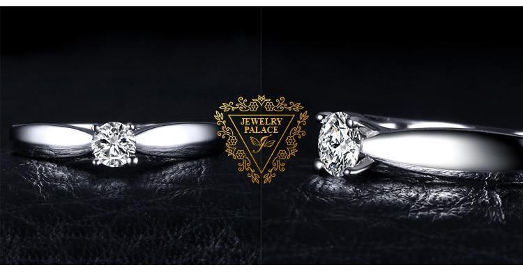 925 Sterling Silver AAA+ Quality CZ Solitaire Engagement Ring- Best Online Prices by Jewellery Supermarket - The Jewellery Supermarket