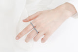 Adorable D Colour VVS 10 Stones 1ct Moissanite Diamonds Eternity Rings -  Engagement Wedding Fine Rings - The Jewellery Supermarket