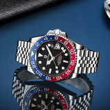 New Top Brand NH34 AR Coating Sapphire Glass Automatic Watch 100M Waterproof GMT Sports Mechanical Watches