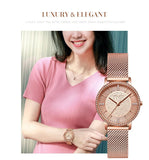 Top Luxury Brand Elegant Diamonds Crystal 1set Bracelet Watch -  Quartz Rhinestones Ladies Fashion Casual Watches