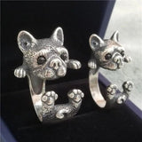 New Cute Lifelike Cat Opening Rings For Women and Girls - Trendy Silver Color Adjustable Jewellery Rings - The Jewellery Supermarket