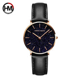 Elegant Sahara Desert Dial Design Top Brand Luxury Quartz Stainless Steel Rose Gold Colour Waterproof Ladies Watches