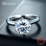 3Ct 925 Silver Clear Six claw AAAA Simulared Diamonds Fashion Wedding Engagement Classic Fine Jewellery - The Jewellery Supermarket