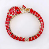 New Animal Style Elephant Inlaid Rhinestone 8 Colors Enamel Statement Bangle Bracelets for Women - Party Jewellery - The Jewellery Supermarket