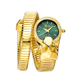 High Quality Top Brand Golden Colour Snakes Shape Ladies Watch Jewellery - Casual Fashion Dress Women's Watches