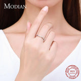 Sterling Silver Multicolor AAAA Simulated Diamonds Charm Simple Ring For Women - Fashion Silver Fine Jewellery - The Jewellery Supermarket