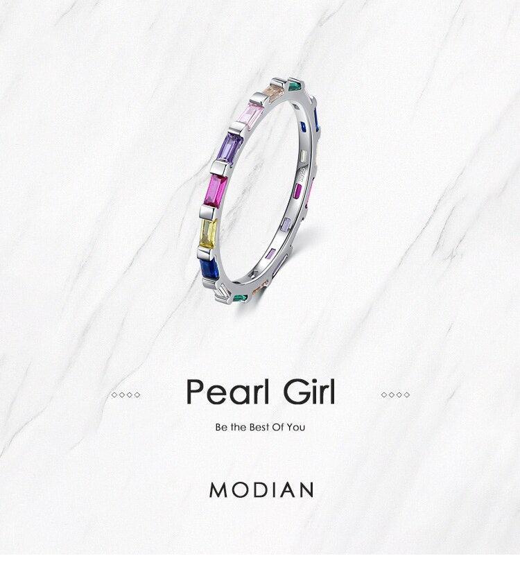 Authentic Rainbow Emerald cut Rectangle AAAA Simulated Diamonds Rings - Wedding Engagement Jewellery - The Jewellery Supermarket