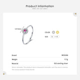 Authentic Delicate Red Simulated Diamonds Rings For Women - Wedding Fashion Statement Jewellery - The Jewellery Supermarket