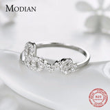New 925 Sterling Silver Forever Love Rings AAAA Simulated Diamonds Ring For Women - Anniversary Jewellery - The Jewellery Supermarket