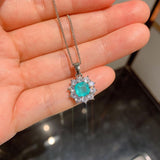 Hot Paraiba Tourmaline Blue Stone Aquamarine Earring Pendant Necklace Gemstone Ring Fine Jewel Sets - The Jewellery Supermarket