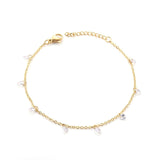 Dainty Gold Colour Stainless Steel Charm Bracelets - Crystal Evil Eyes Tree of Life Hamsa Hand Elephant Chain - The Jewellery Supermarket