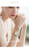 Top Luxury Brand Elegant Diamonds Crystal 1set Bracelet Watch -  Quartz Rhinestones Ladies Fashion Casual Watches