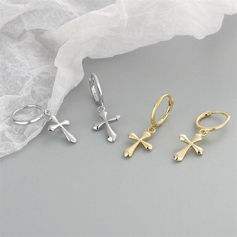 Luxury AAA Cubic Zirconia Crystals Cross Pendant - Gold Colour Stainless Steel Chain Necklace Christian Jewellery - The Jewellery Supermarket