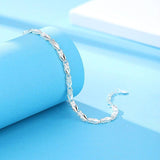 Fine Charming 925 Sterling silver Heart Lucky Clover Bracelets For women - Pretty Fashion Jewellery Gifts - The Jewellery Supermarket