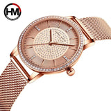 Top Luxury Brand Elegant Diamonds Crystal 1set Bracelet Watch -  Quartz Rhinestones Ladies Fashion Casual Watches