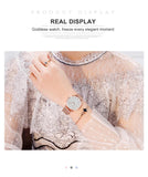 Elegant Sahara Desert Dial Design Top Brand Luxury Quartz Stainless Steel Rose Gold Colour Waterproof Ladies Watches