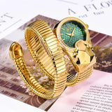 High Quality Top Brand Golden Colour Snakes Shape Ladies Watch Jewellery - Casual Fashion Dress Women's Watches