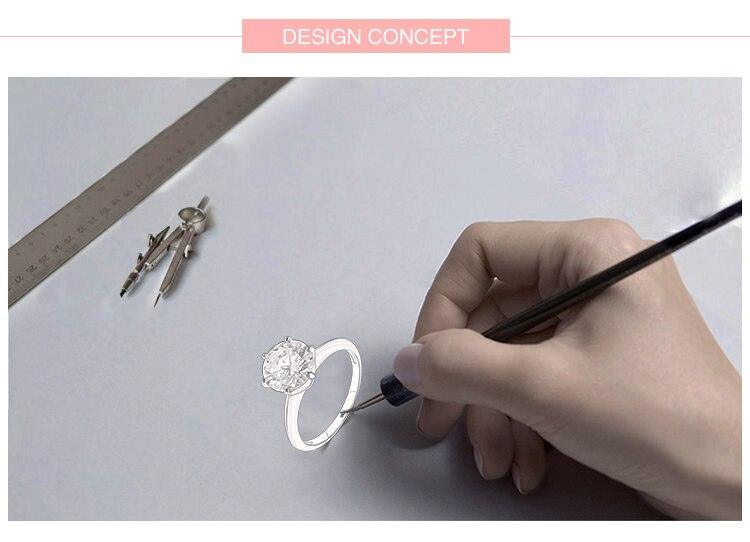 3Ct 925 Silver Clear Six claw AAAA Simulared Diamonds Fashion Wedding Engagement Classic Fine Jewellery - The Jewellery Supermarket