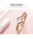 New 20mm Mini Gold Quartz Women's Watch - Fashion Lady Small Bracelet Chain Simple Ladies Watch - The Jewellery Supermarket