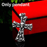 New Arrival 316L Titanium steel Cross Necklace Pendant Punk Biker Skull Mens Retro Necklace Pendant - The Jewellery Supermarket