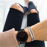High Quality Elegant Rose Gold Colour Ladies Watches Stainless Steel Mesh Band Quartz Movement Waterproof Watches