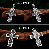New 316L Stainless Steel Jesus Christ Cross Mens Pendant Necklace - Religious Believers High Quality Jewellery - The Jewellery Supermarket