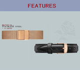 High Quality Elegant Rose Gold Colour Ladies Watches Stainless Steel Mesh Band Quartz Movement Waterproof Watches