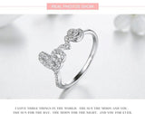 New 925 Sterling Silver Forever Love Rings AAAA Simulated Diamonds Ring For Women - Anniversary Jewellery - The Jewellery Supermarket