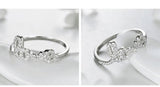 New 925 Sterling Silver Forever Love Rings AAAA Simulated Diamonds Ring For Women - Anniversary Jewellery - The Jewellery Supermarket