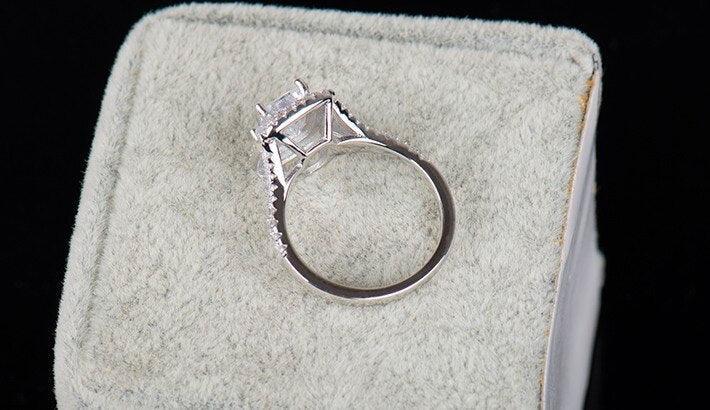 Top quality Brand AAAA Simulated Diamonds Sterling Silver Ring - Engagement Wedding Fine Jewellery Ring - The Jewellery Supermarket