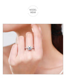 * NEW* Classic Luxury Clear Simulated Lab Diamonds Authentic Sterling Silver Ring - The Jewellery Supermarket