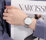 Elegant Sahara Desert Dial Design Top Brand Luxury Quartz Stainless Steel Rose Gold Colour Waterproof Ladies Watches