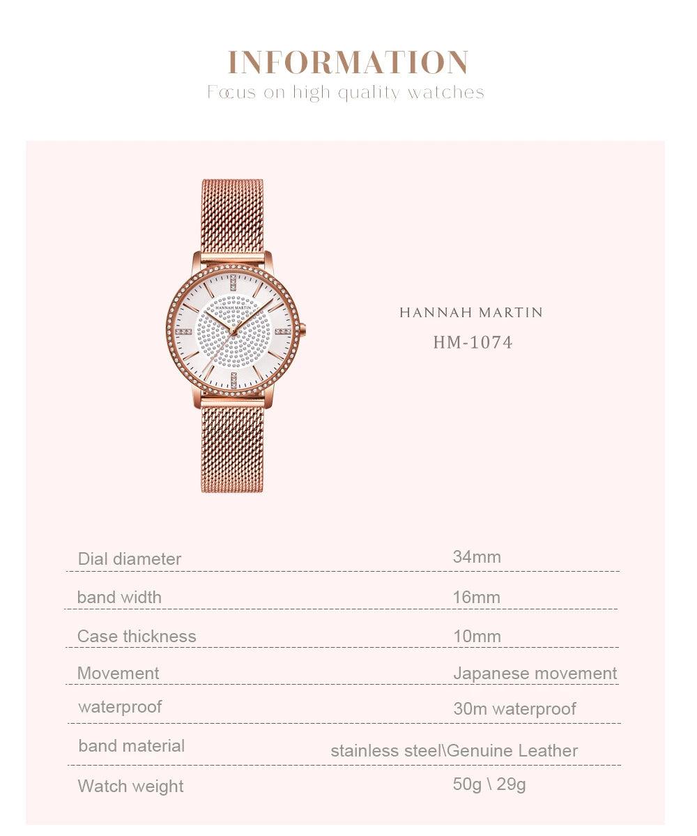 Top Luxury Brand Elegant Diamonds Crystal 1set Bracelet Watch -  Quartz Rhinestones Ladies Fashion Casual Watches