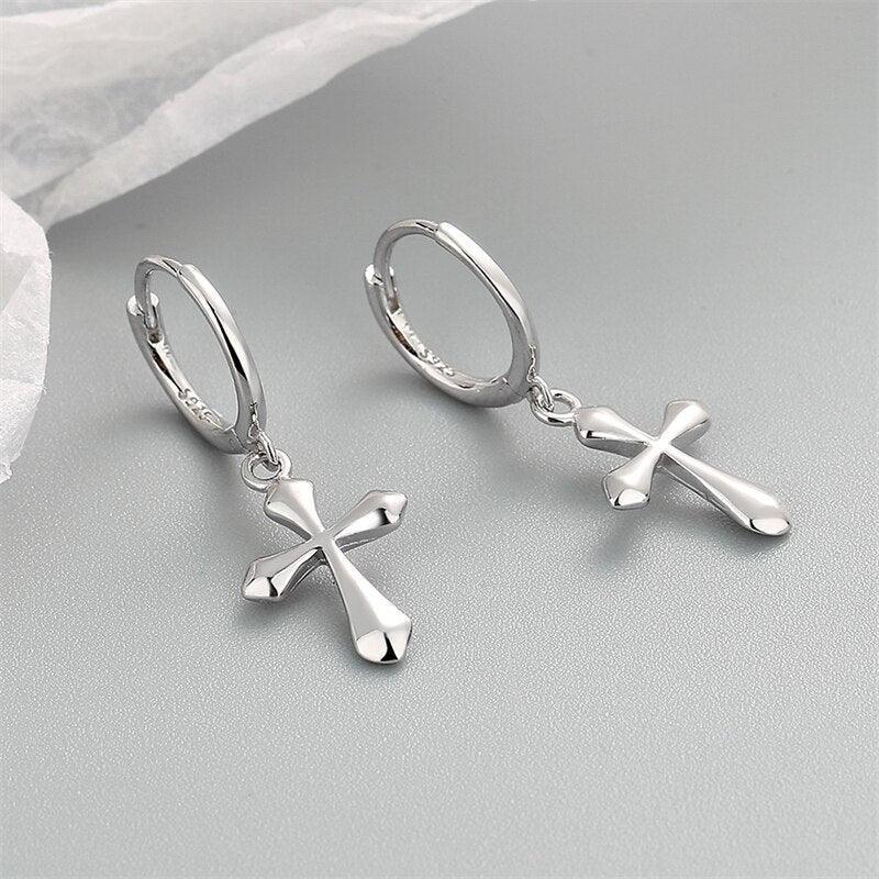 Luxury AAA Cubic Zirconia Crystals Cross Pendant - Gold Colour Stainless Steel Chain Necklace Christian Jewellery - The Jewellery Supermarket